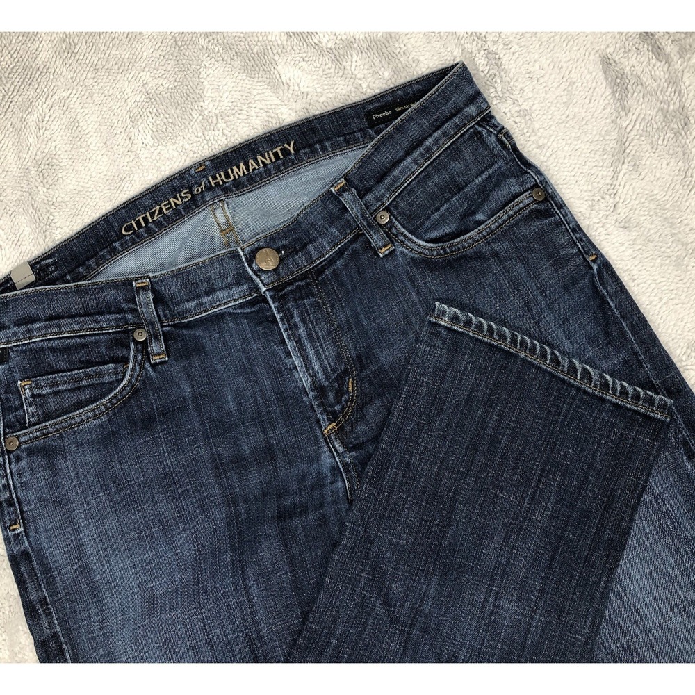 Citizens Of Humanity Jeans Women Size 29 Blue Phoebe Slim Straight Crop (31x25)
